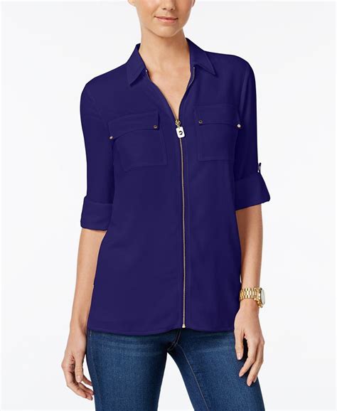 michael kors zipper shirt